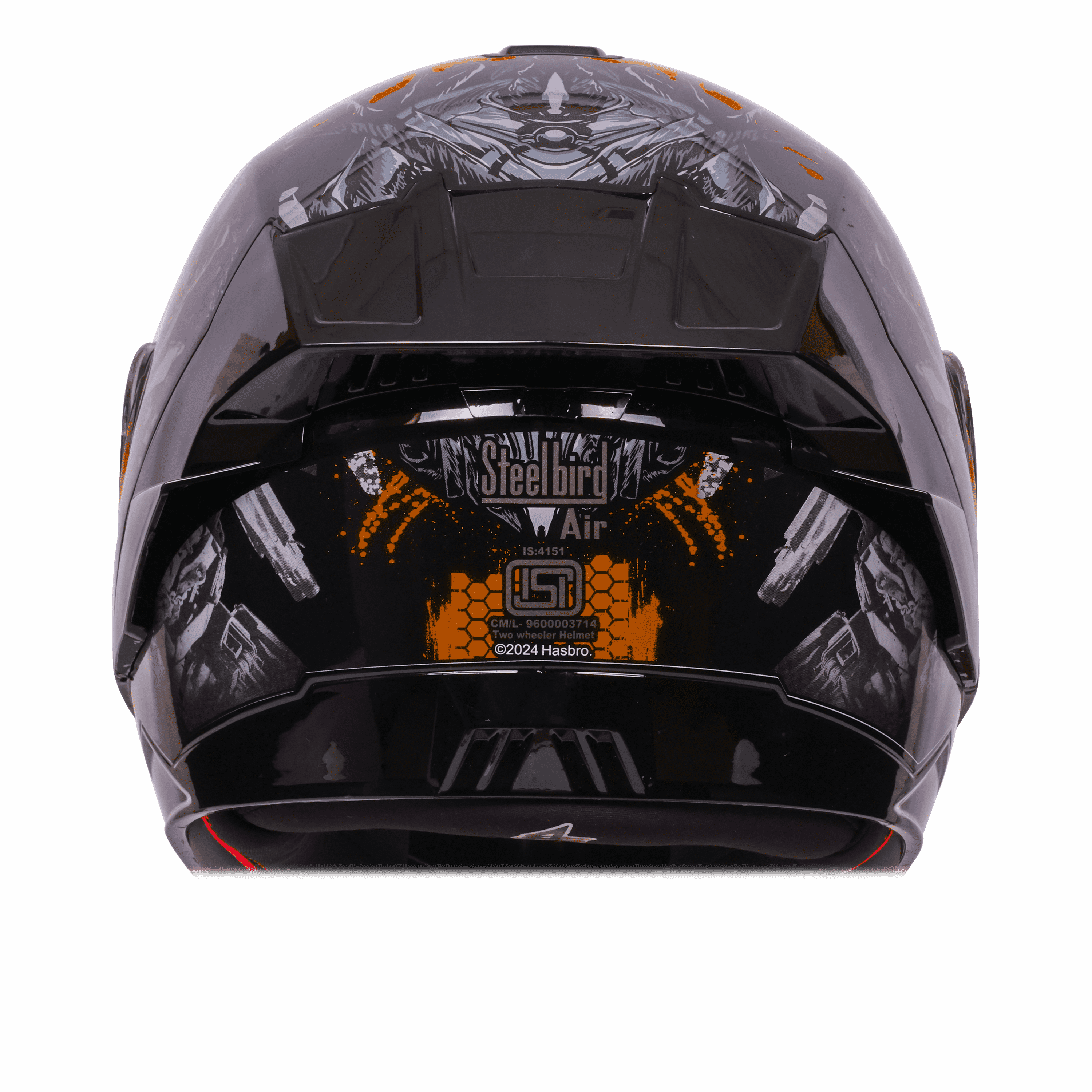 SBA-8 ISS MEGATRON GLOSSY BLACK WITH ORANGE